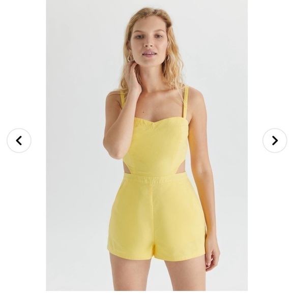 Urban outfitters yellow romper - Picture 2 of 10